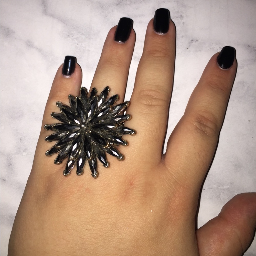 Silver, Flower Ring - image 1